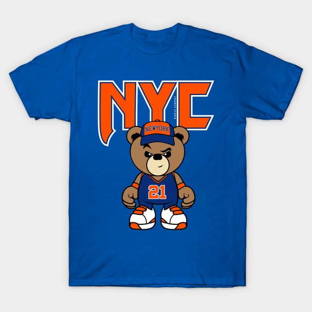 New York Basketball T-Shirt by janvimar